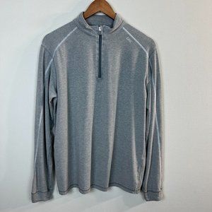 Tasc Performance 1/4 Zip Pullover Mens Medium Gray MOSOTech Long Sleeve Shirt‎